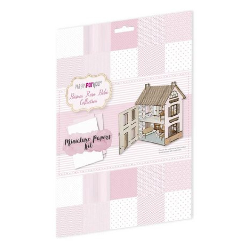Papers For You Básicos Rosa Bebé Miniature Papers Kit (10pcs) (PFY-11781)