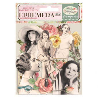 Stamperia Rose Parfum Ephemera Frames and Ladies (DFLCT10)