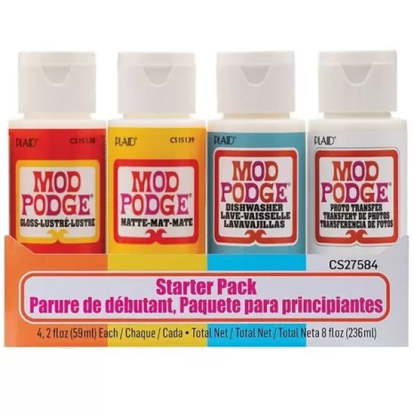 Mod Podge Starter Pack Sealer/Glue/Finish (4x2 fl oz) ( CS27584)