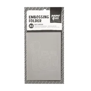 Paperfuel  Embossing sjabloon A6 say cheese (PF106006)