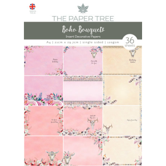 The Paper Tree Boho Bouquets A4 Insert Collection (PTC1021)
