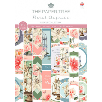 The Paper Tree Floral Elegance A4 Die Cut Collection (PTC1237)