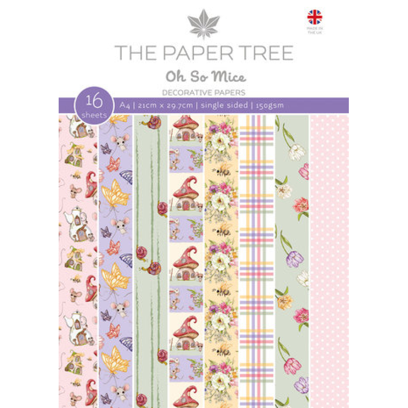 The Paper Tree Oh So Mice A4 Decorative Papers (PTC1200)