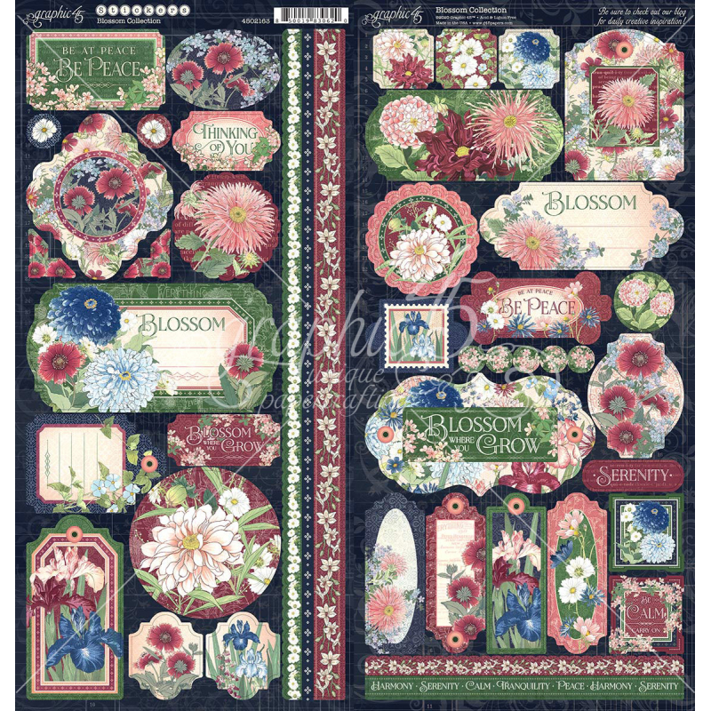 Graphic 45 Blossom Stickers (4502163)