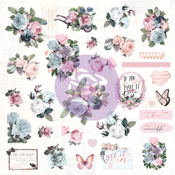 Prima Marketing Poetic Rose Ephemera & Acetate (631727)