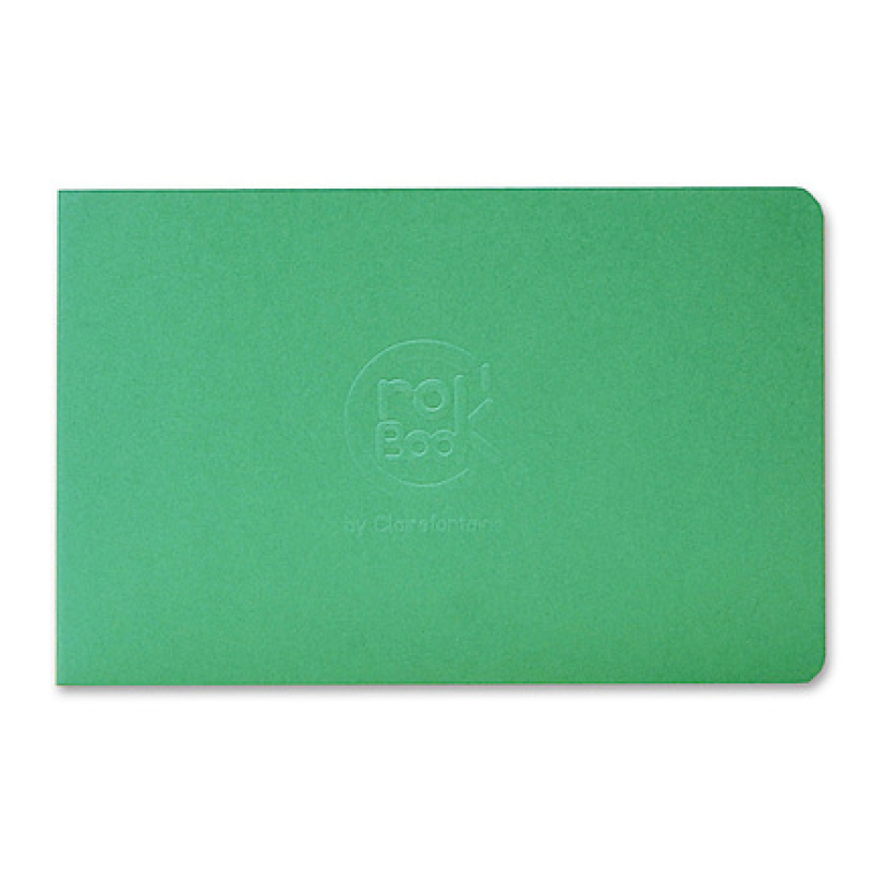 Clairefontaine CroK'BooK 17x11cm horizontaal 24 blad 90g - groen (6034C-groen)