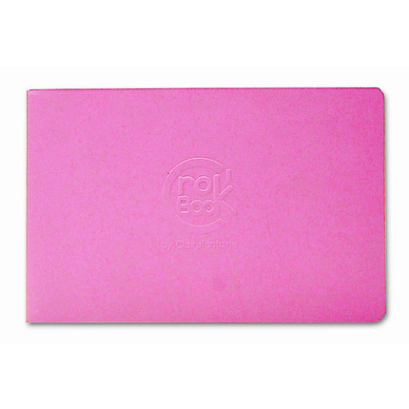 Clairefontaine CroK'BooK 17x11cm horizontaal 24 blad 90g - Roze (6034C-Roze)