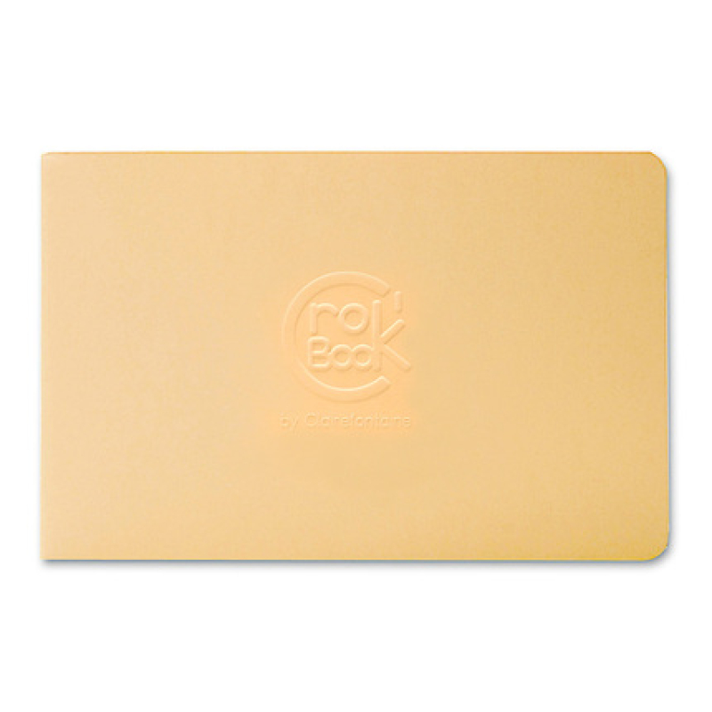 Clairefontaine CroK'BooK 17x11cm horizontaal 24 blad 90g - oranje (6034C-oranje)