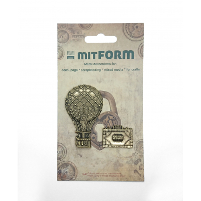 Mitform Travel 4 Metal Embellishments (MITS052) ( MITS052)
