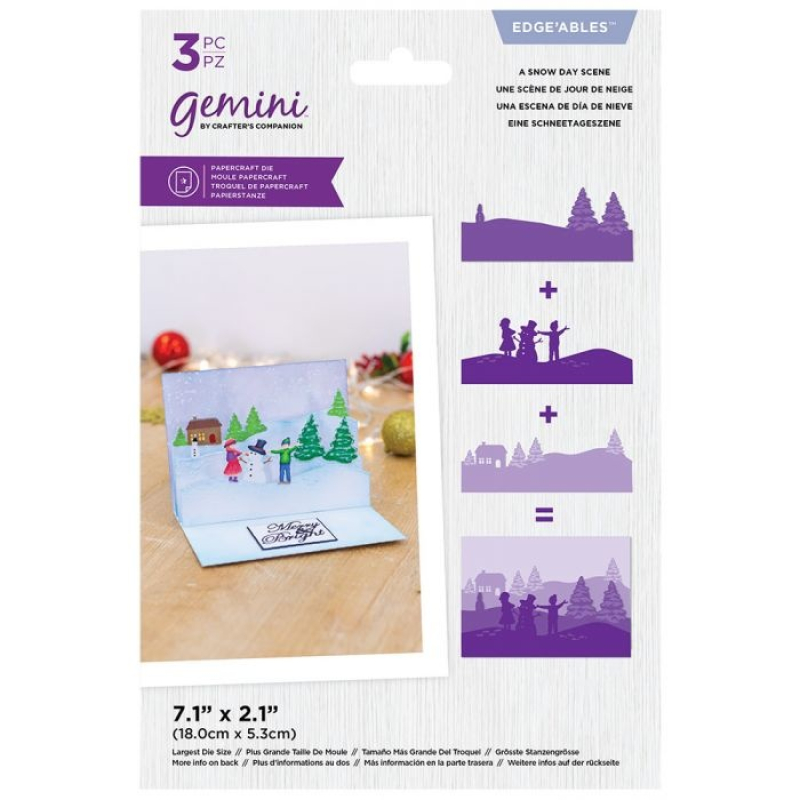 Gemini A Snow Day Scene Edge'ables Dies (GEM-MD-EDG-SDSC)