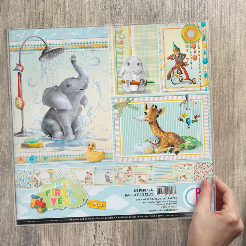 Ciao Bella My first year Vol.1 Paperpad 12x12 inch (CBPM042A)