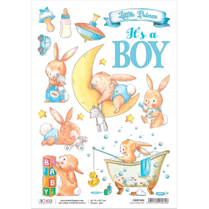 Ciao Bella RICE PAPER A4 NINNA NANNA BOY (CBRP050)