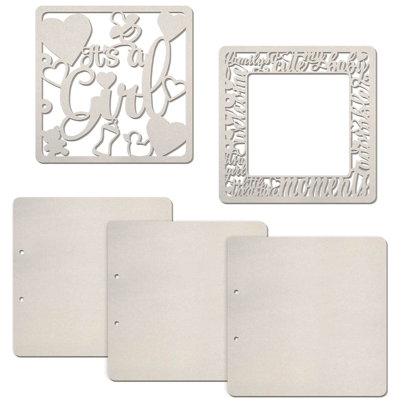 Ciao Bella SET 5 ALBUM PAGES IT'S A GIRL (ksv005)