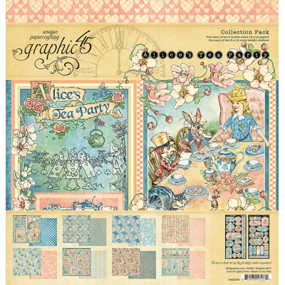 Graphic 45 Alice's Tea Party 12x12 Inch Collection Pack (4502359)