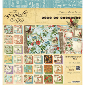 Graphic 45 Time to Flourish 8x8 Inch Paper Pad (4502366)