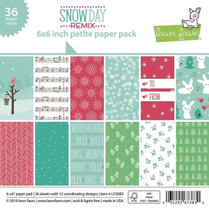 Lawn Fawn Snow Day Remix Petite 6x6 Inch Paper Pack (LF2083)