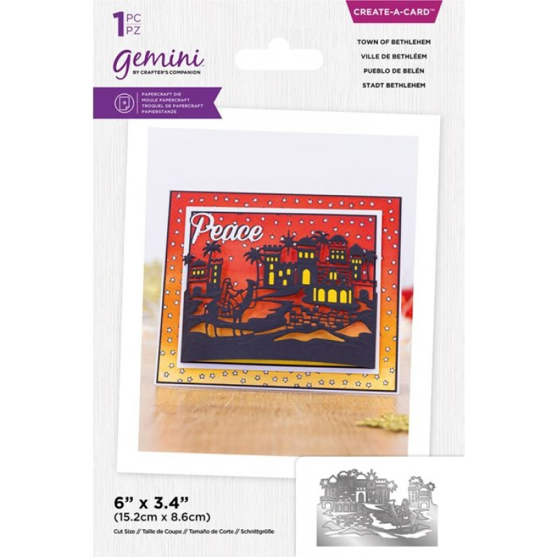 Gemini Christmas Scene Edge Town of Bethlehem Create-a-Card Dies (GEM-MD-CAD-TOBET)