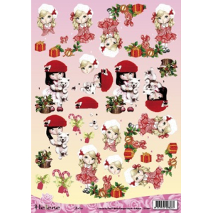 Helene Jolie knipvel A4 Kerst (CD10065)
