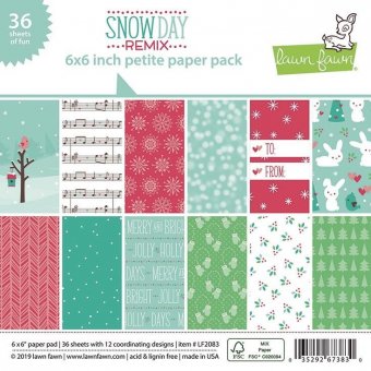 Lawn Fawn Snow Day Remix Petite 6x6 Inch Paper Pack (LF2083)