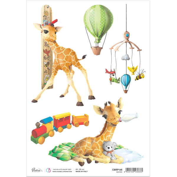 Ciao Bella RICE PAPER A4 BEDTIME (CBRP147)