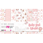 Papers For You Baby Girl World Canvas Scrap Pack (8pcs) (PFY-3472)