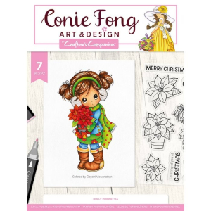 Crafter's Companion Holly Poinsettia Clear Stamps (CF-STP-HOLPO)