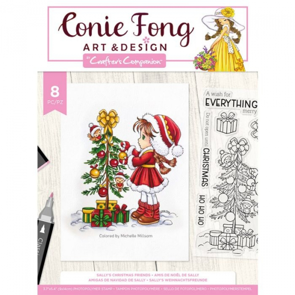 Crafter's Companion Sally's Christmas Friends Clear Stamps (CF-STP-SALCF)