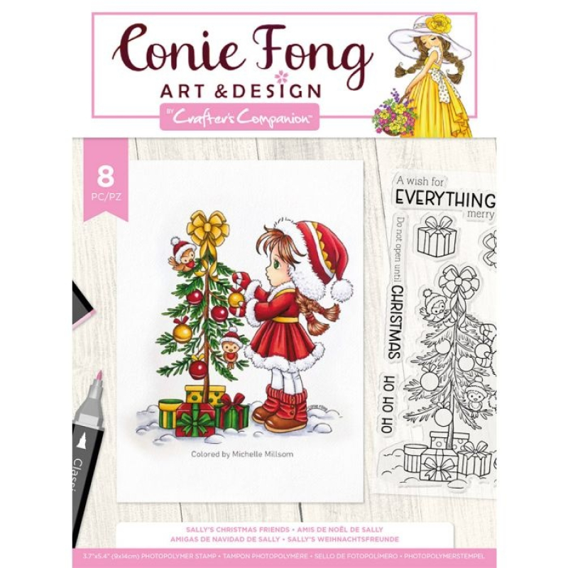 Crafter's Companion Sally's Christmas Friends Clear Stamps (CF-STP-SALCF)