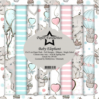 Paper Favourites Baby Elephant 6x6 Inch Paper Pack (PF185) ( PF185)