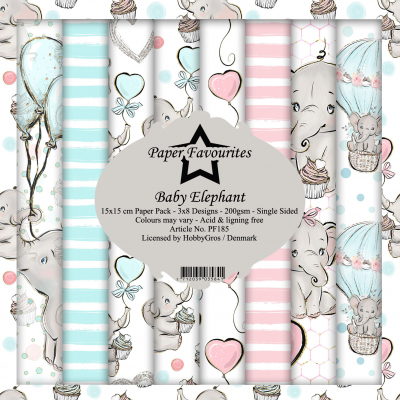 Paper Favourites Baby Elephant 12x12 Inch Paper Pack (PF385) ( PF385)