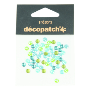 Decopatch Strass steentjes DIAM 5MM - BLAUW/GROEN (BJ003O)