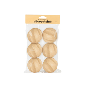 Décopatch Pak van 6 gedraaide ballen (NO064C)