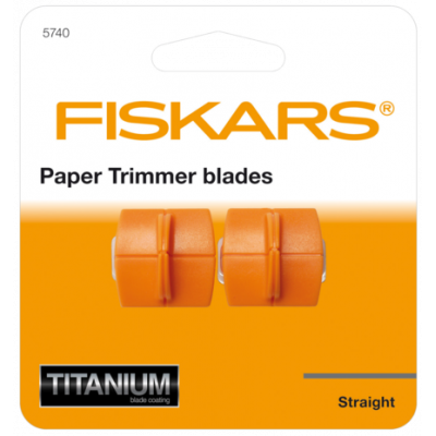 Fiskars Paper Trimmer Blades TripleTrack Titanium Straight Cutting (2pcs) (1004677)