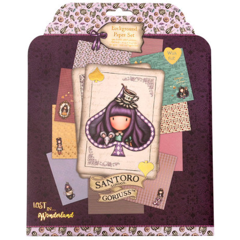 Gorjuss Gorjuss Wonderland 8x8 Inch Scrap Paper Set (GOR-WL-PS22)