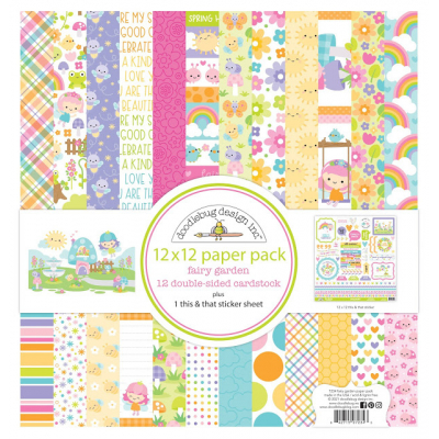 Doodlebug Design Fairy Garden 12x12 Inch Paper Pack (7234)