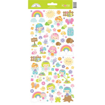 Doodlebug Design Fairy Garden Icons Stickers (7219) (842715072190)