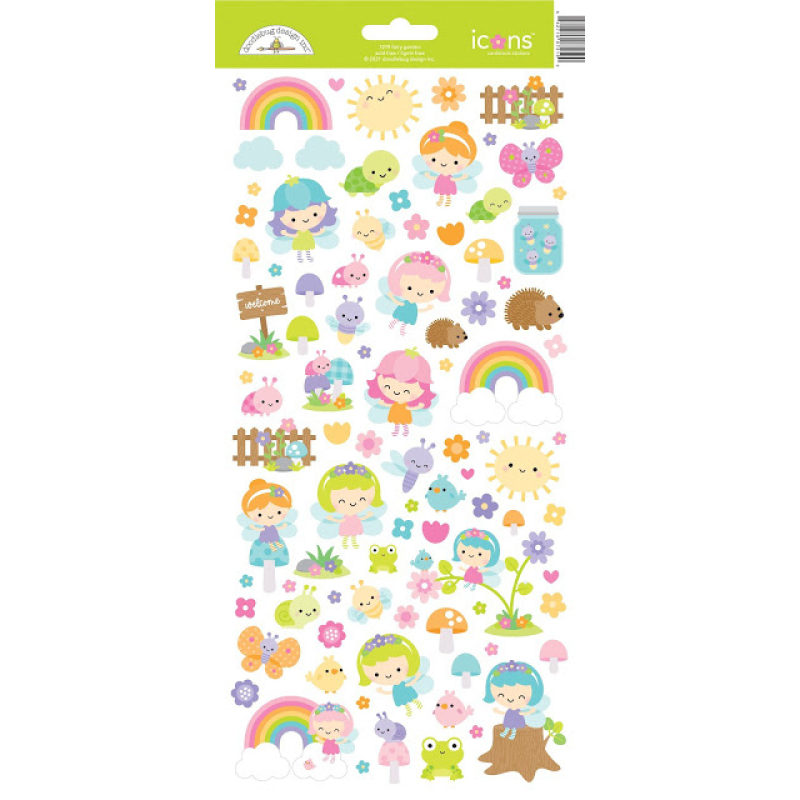 Doodlebug Design Fairy Garden Icons Stickers (7219) (842715072190)