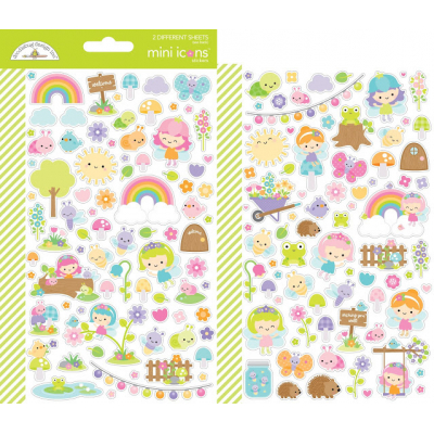 Doodlebug Design Fairy Garden Mini Icons Sticker (7210)