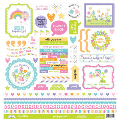 Doodlebug Design Fairy Garden This & That Stickers (7220)
