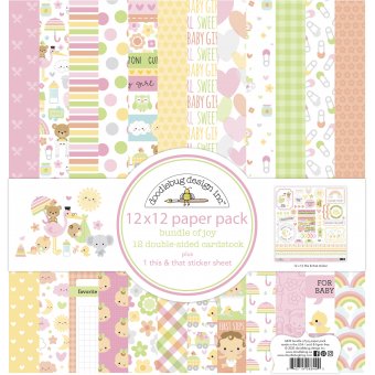 Doodlebug Design Bundle of Joy 12x12 Inch Paper Pack (6849) ( 842715068490)