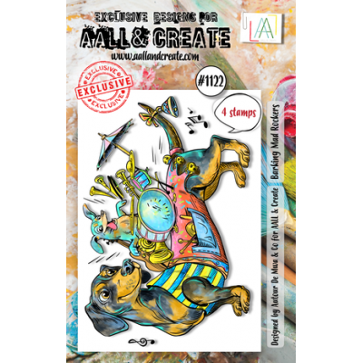 Aall and Create Stamp Set A7 Barking Mad Rockers (AALL-TP-1122)