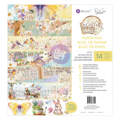 Prima Marketing In Full Bloom 12x12 Inch Paper Pad (668495)