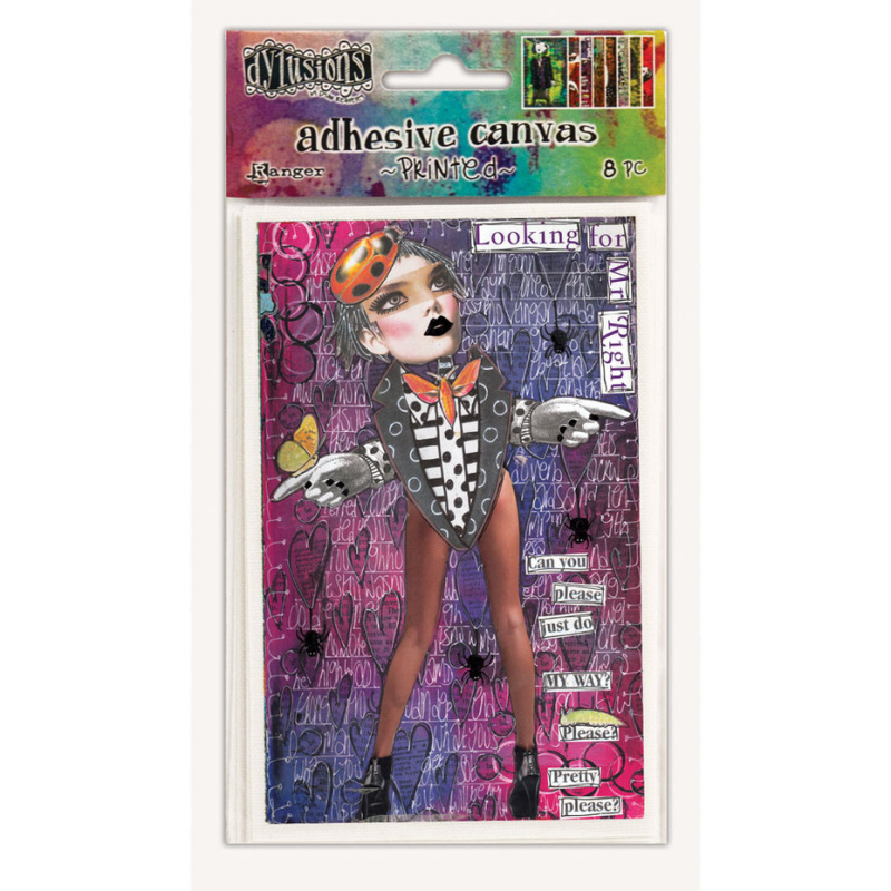 Ranger Dyan Reaveley Dylusions Adhesive Canvas Images Set 2 (8sheets) (DYA52760)