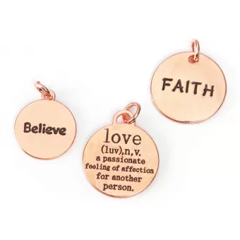 Darice • Signed Sealed Remembered Charms Love assorti Copper 3pcs (SSR-090)