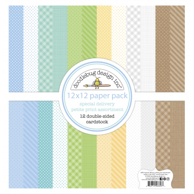 Doodlebug Design Special Delivery 12x12 Inch Petite Print Paper Pack (842715068537)