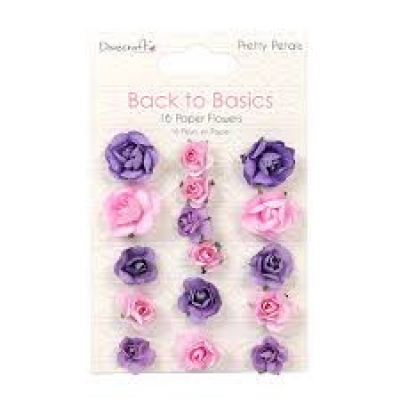 Dovecraft Back to Basics Pretty Petals Paper Flowers (DCFLW027)