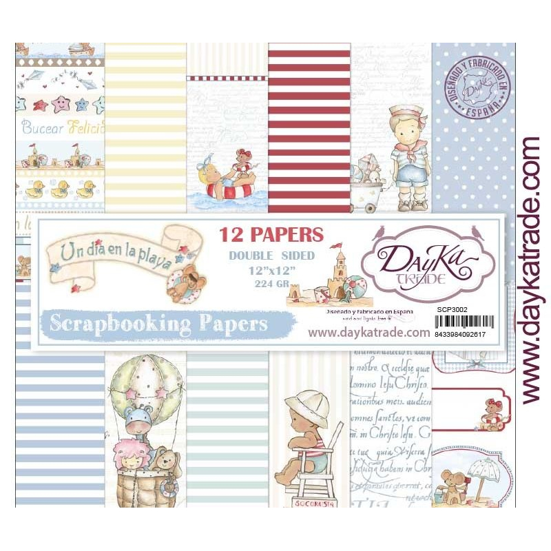 DayKa Trade Un dia en la Playa 12x12 Inch Paper Pack (SCP-3002)