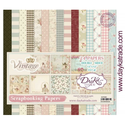 DayKa Trade Vintage 12x12 Inch Paper Pack (SCP-3003)