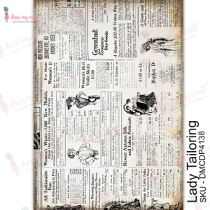 Dress My Craft Transfer Me Lady Tailoring (DMCDP4138)