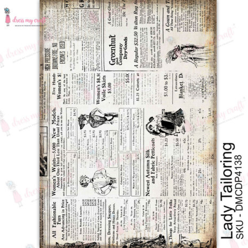 Dress My Craft Transfer Me Lady Tailoring (DMCDP4138)